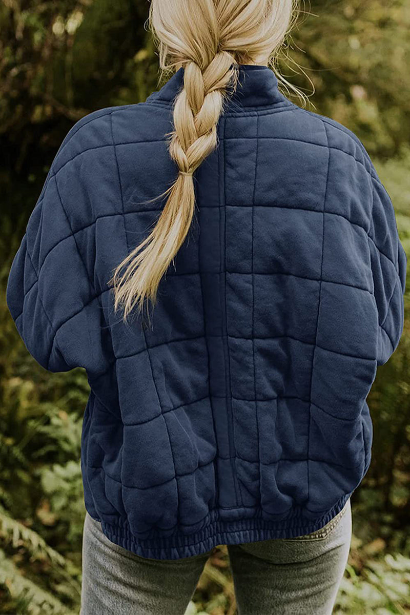 Quilted Zip-Up Jacket