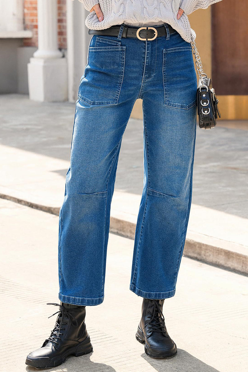 Tapered Denim Pants