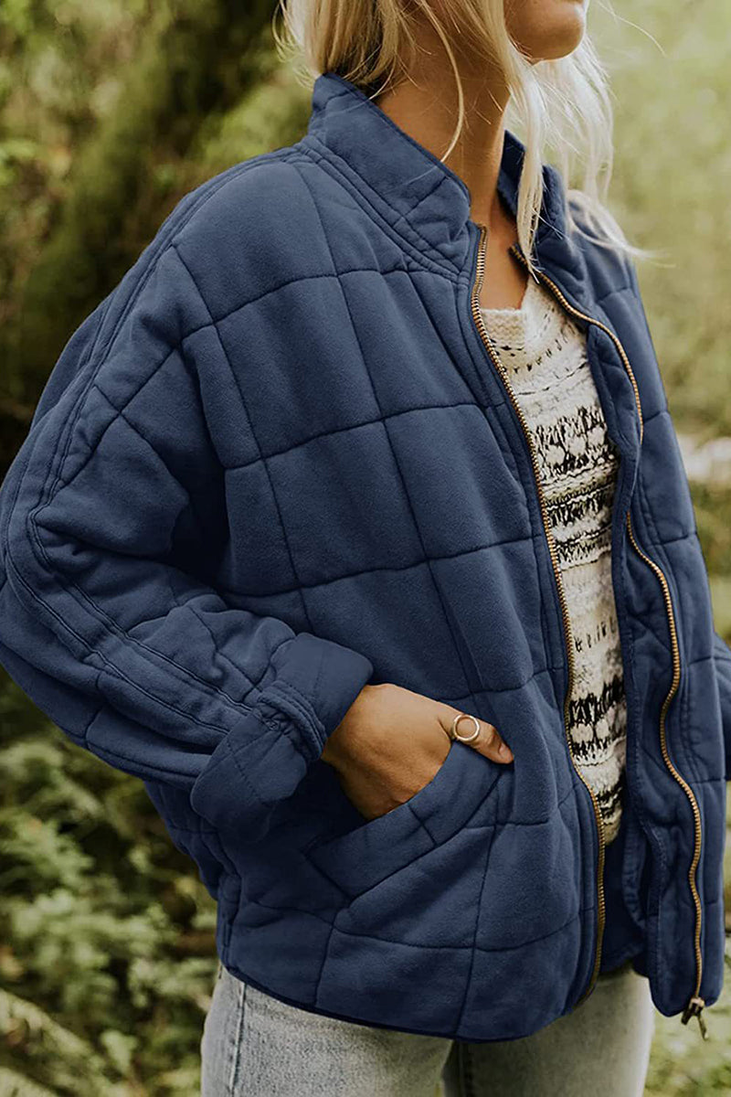 Quilted Zip-Up Jacket