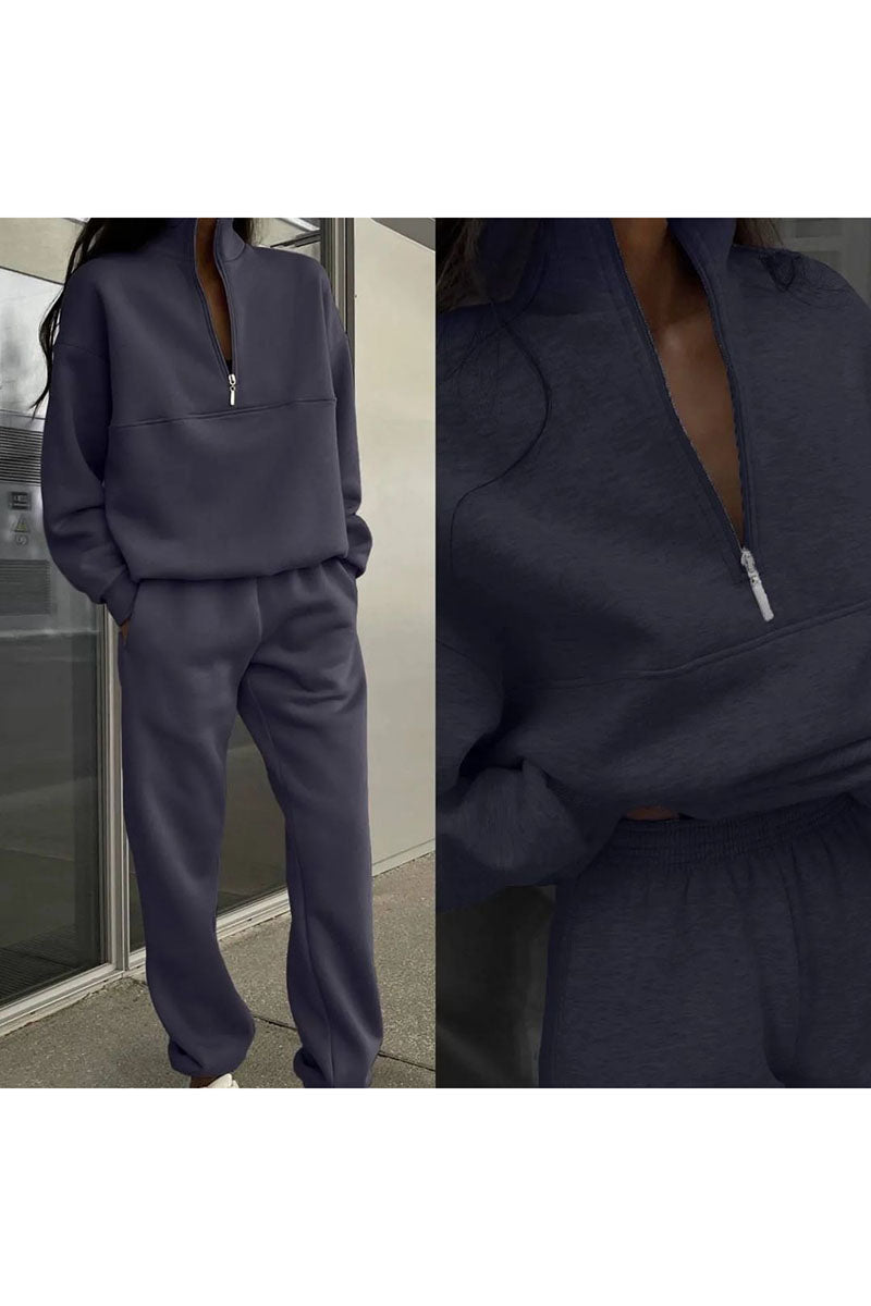 Half-Zip Pullover and Jogger Set