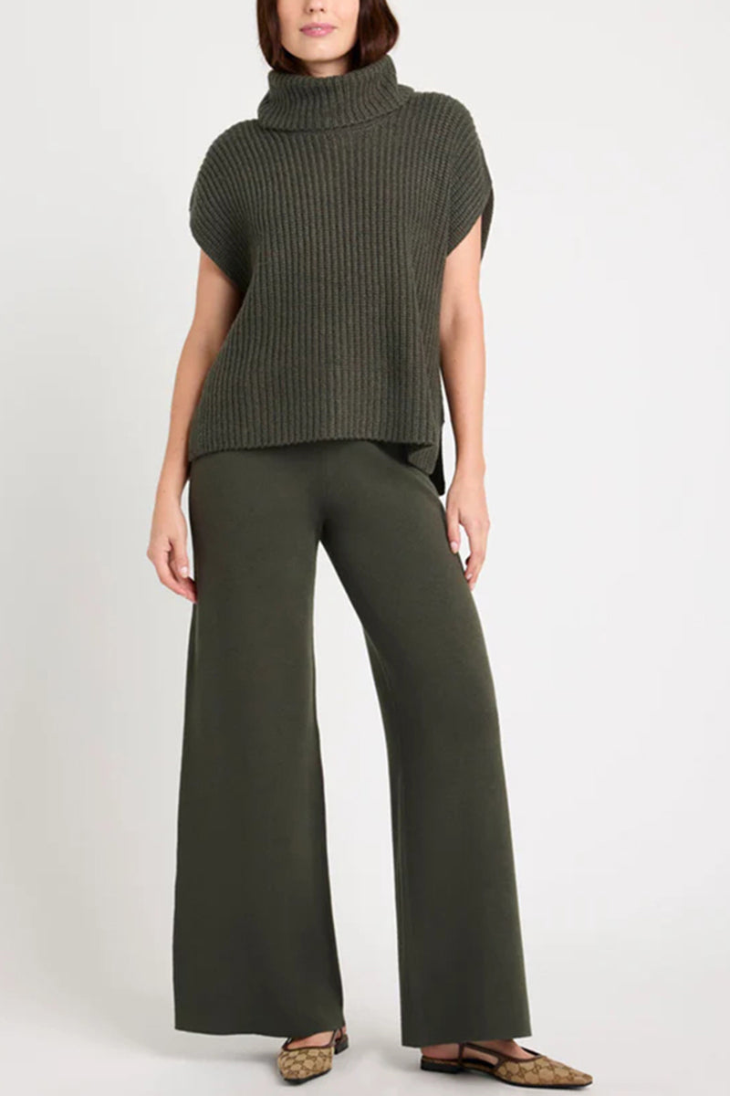 Turtleneck Knit Top