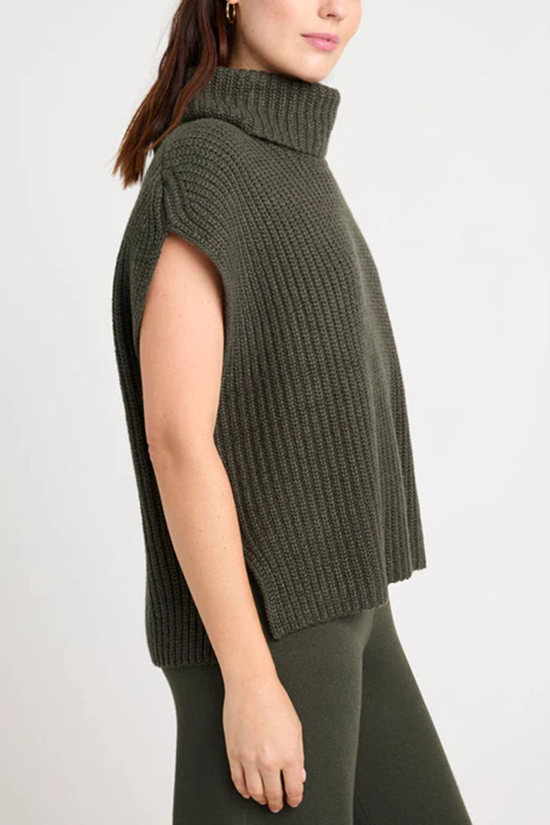 Turtleneck Knit Top