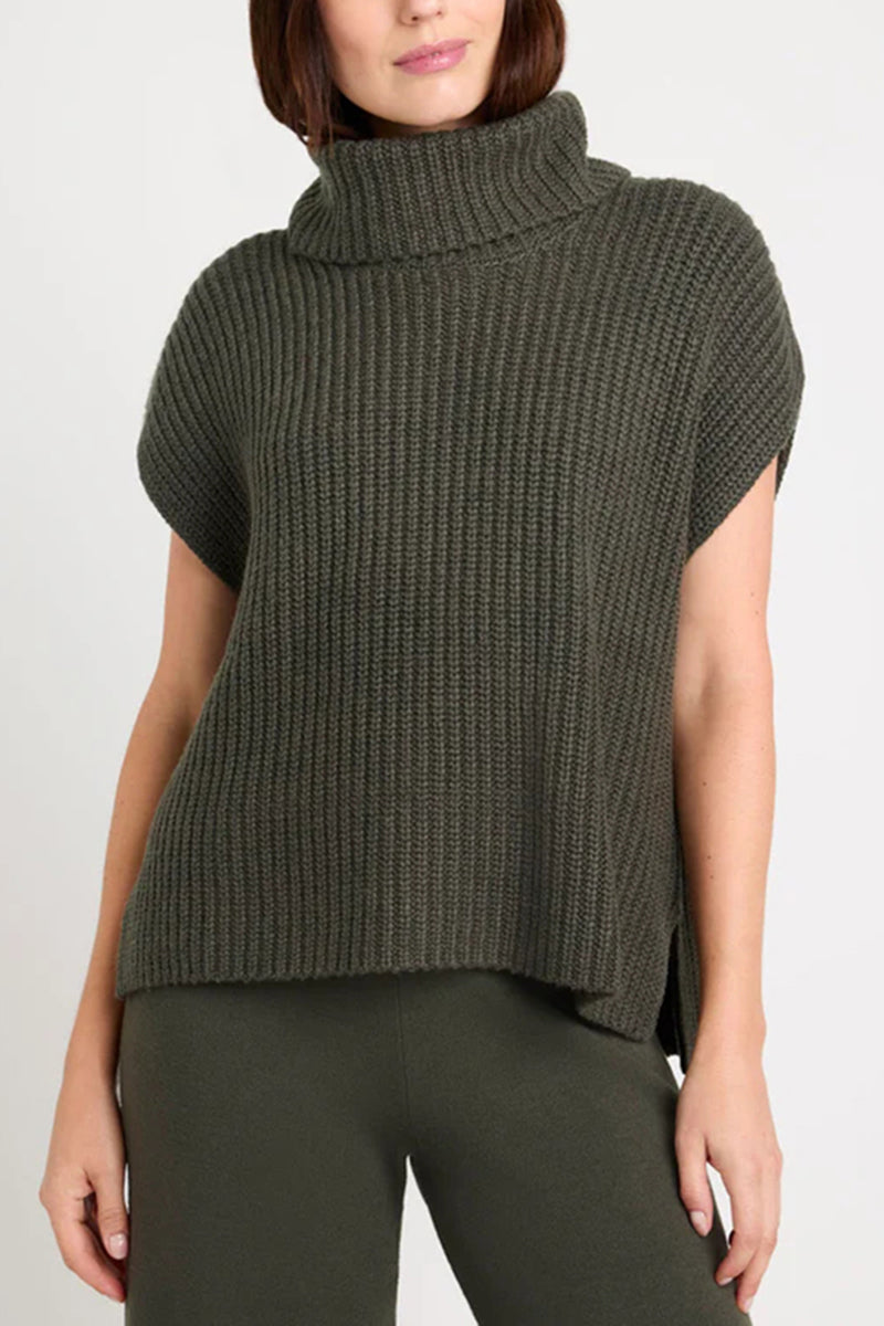 Turtleneck Knit Top