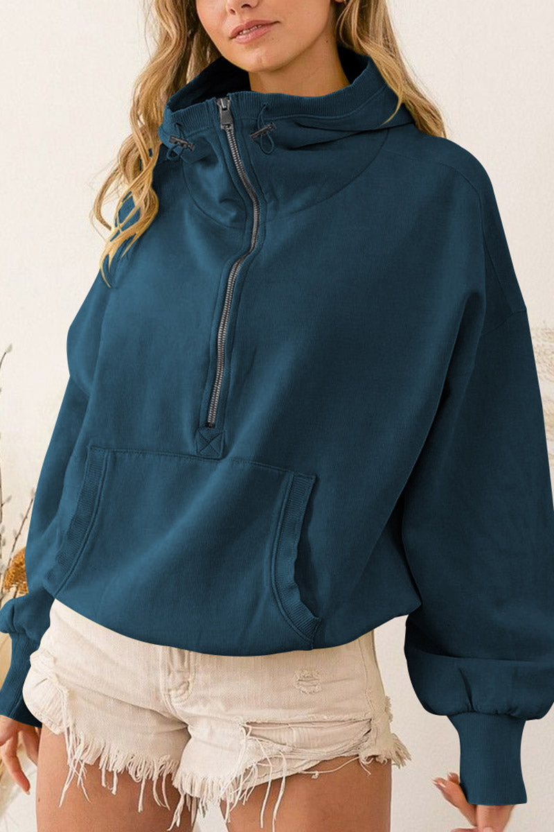 Relaxed-Fit Hoodie with Front Pockets