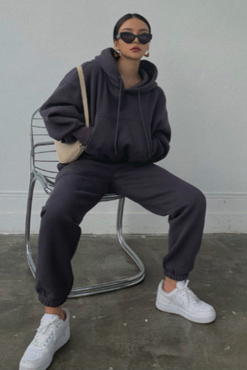 Casual Oversized Hoodie and Jogger Set