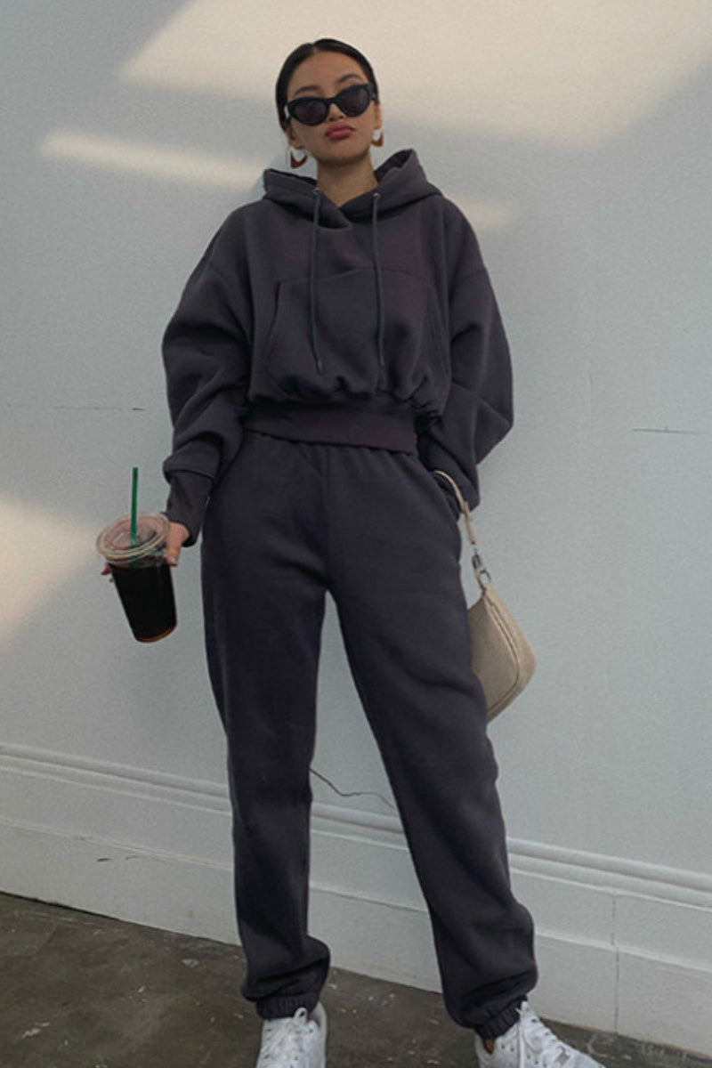 Casual Oversized Hoodie and Jogger Set