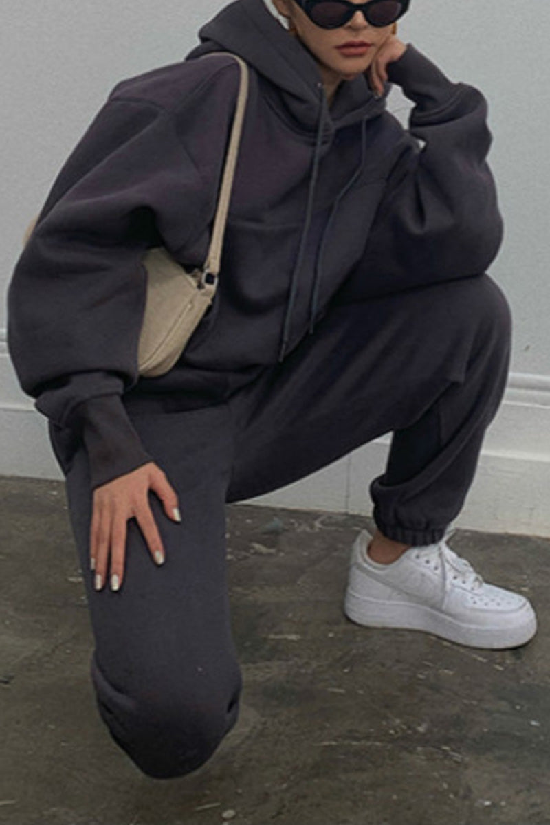 Casual Oversized Hoodie and Jogger Set