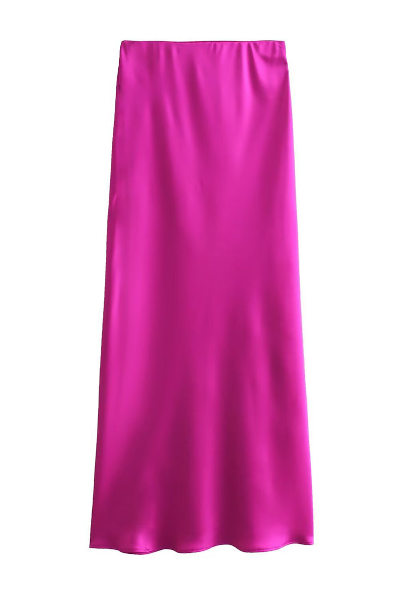 Assorted Color Satin Skirt