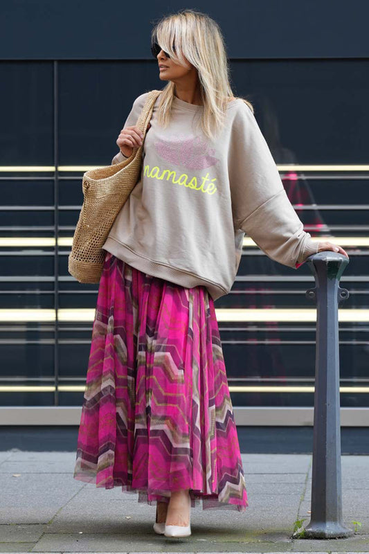 Floral Mesh Skirt