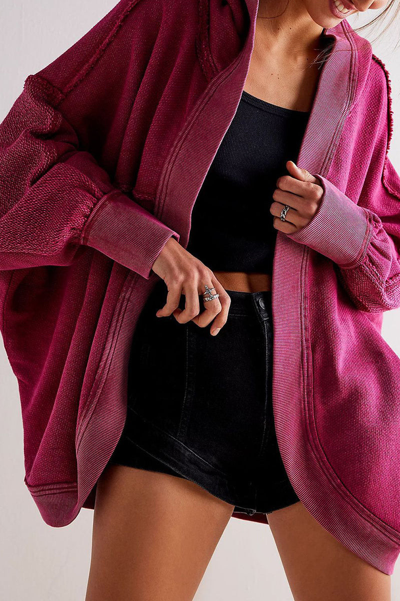 Oversized Open Front Jacket