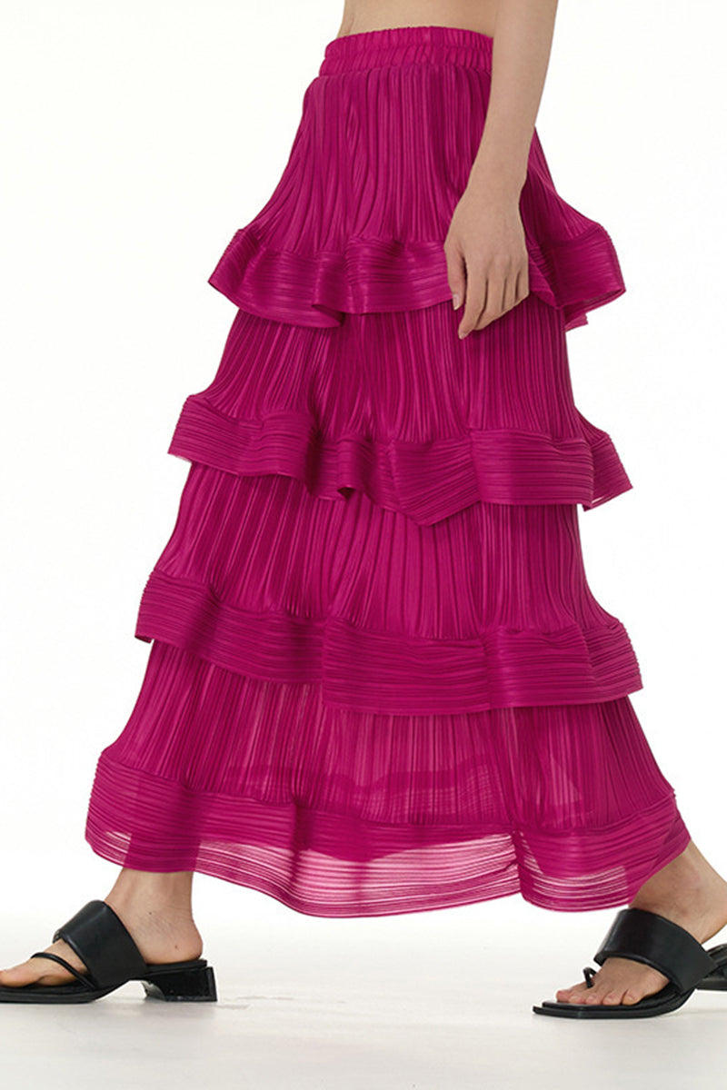 Layered Pleated Skirt