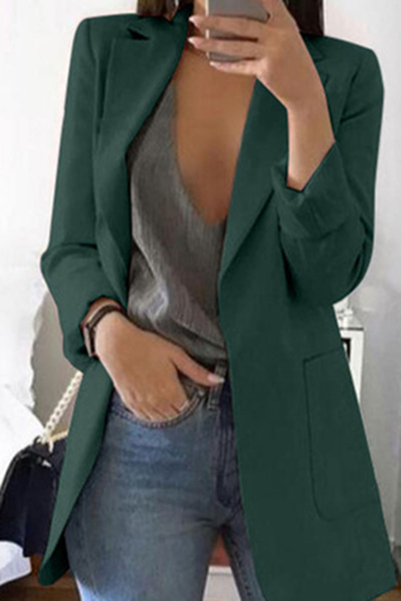 Tailored Open Front Blazer