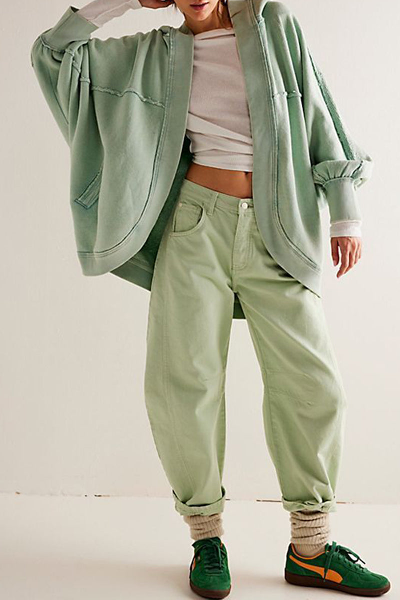 Oversized Open Front Jacket