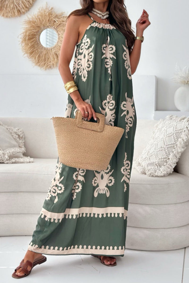 Printed Cami Maxi Dress