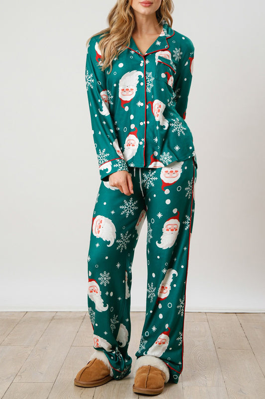 Candy Cane Print Pajama Set