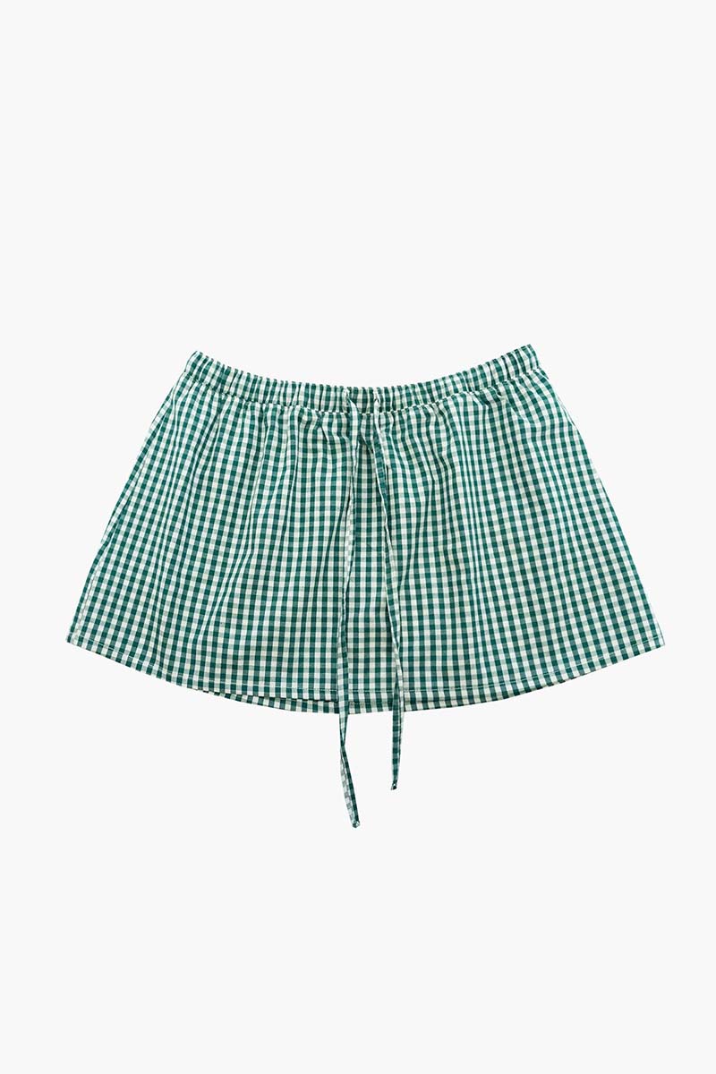 Plaid Casual Mini Skirt