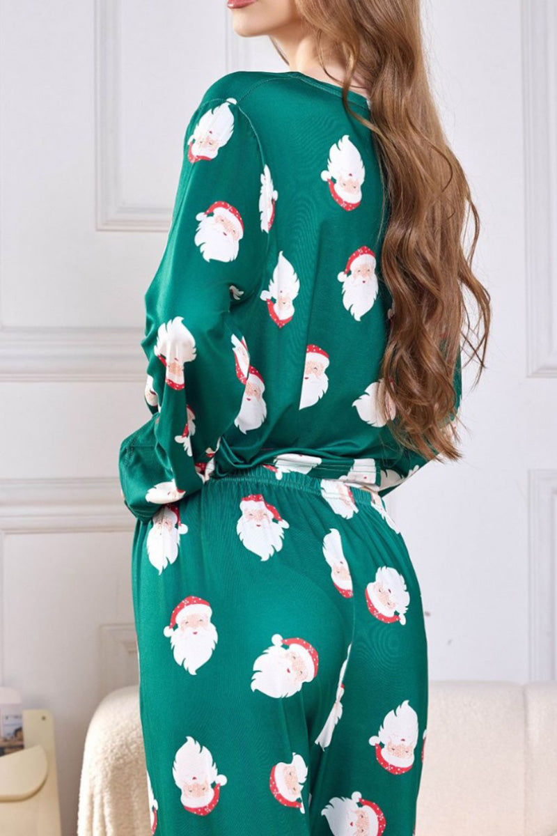 Festive Print Pajama Set