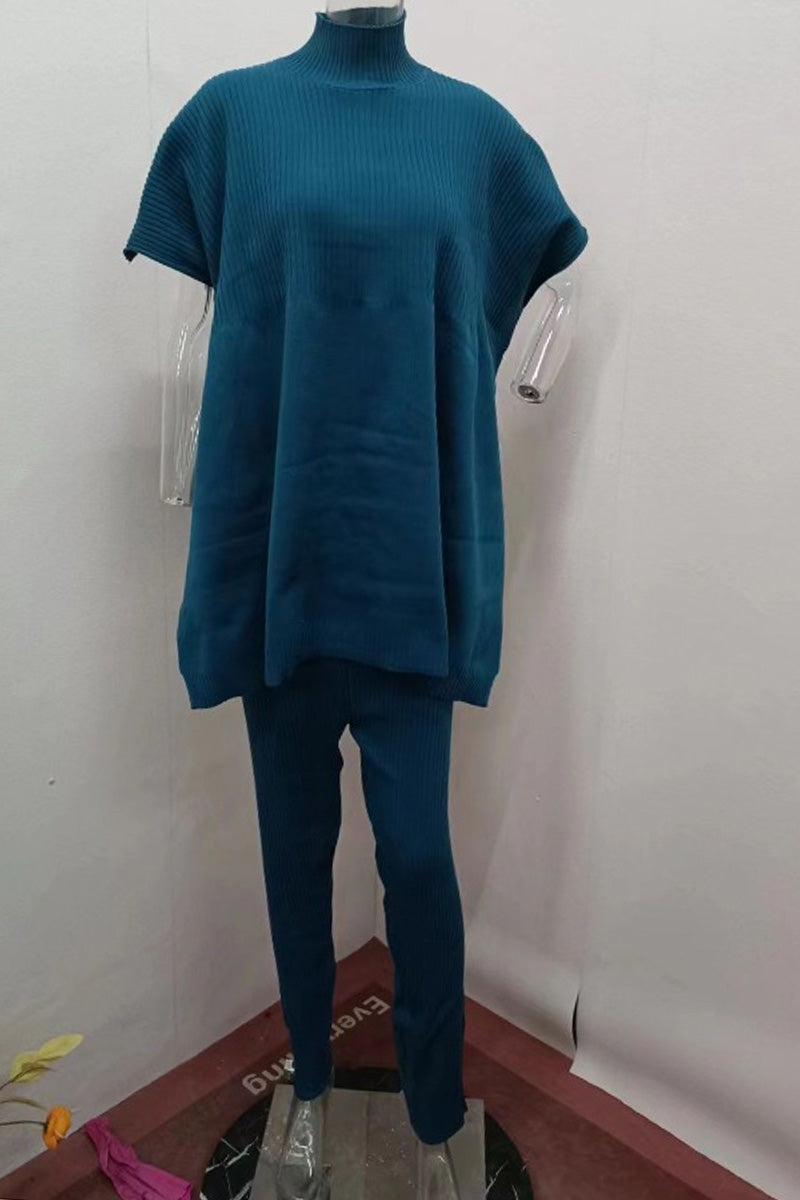 Ribbed Tunic and Leggings Set