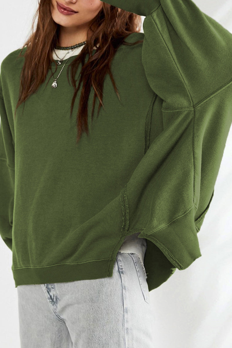 Dropped Shoulder Loose Fit Pullover