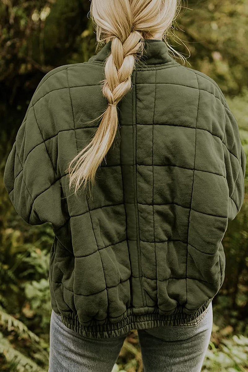 Quilted Zip-Up Jacket