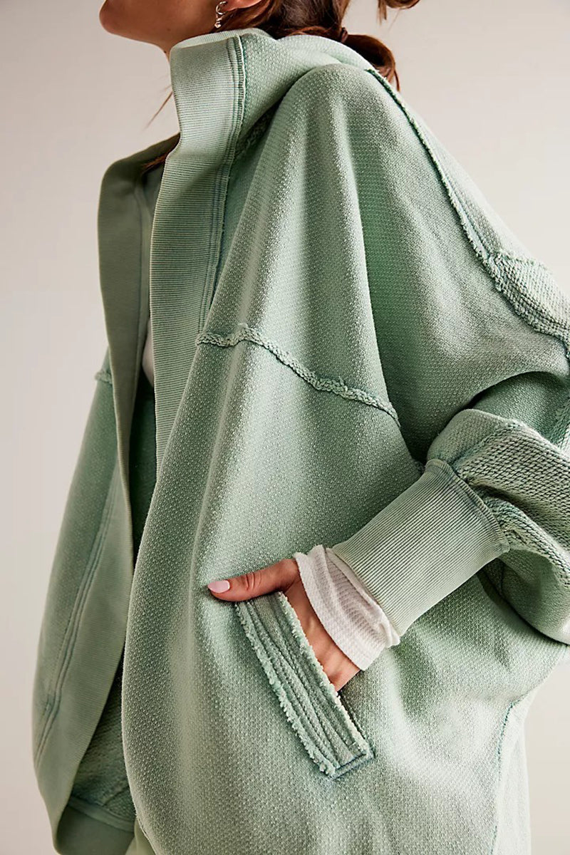 Oversized Open Front Jacket