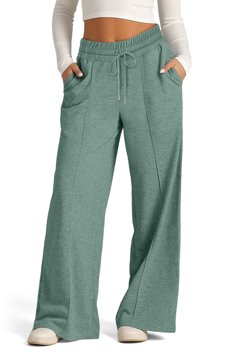 Wide-Leg Drawstring Lounge Pants