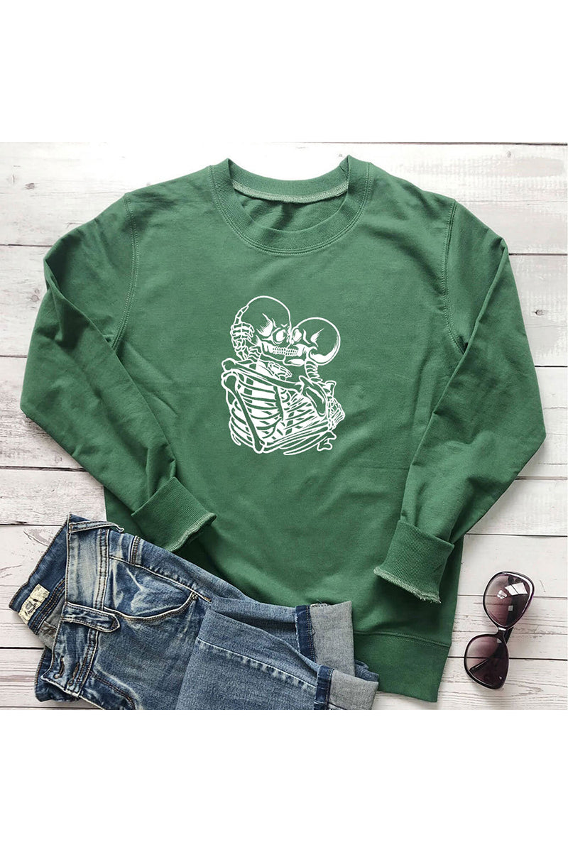 Skeleton Graphic Casual Top