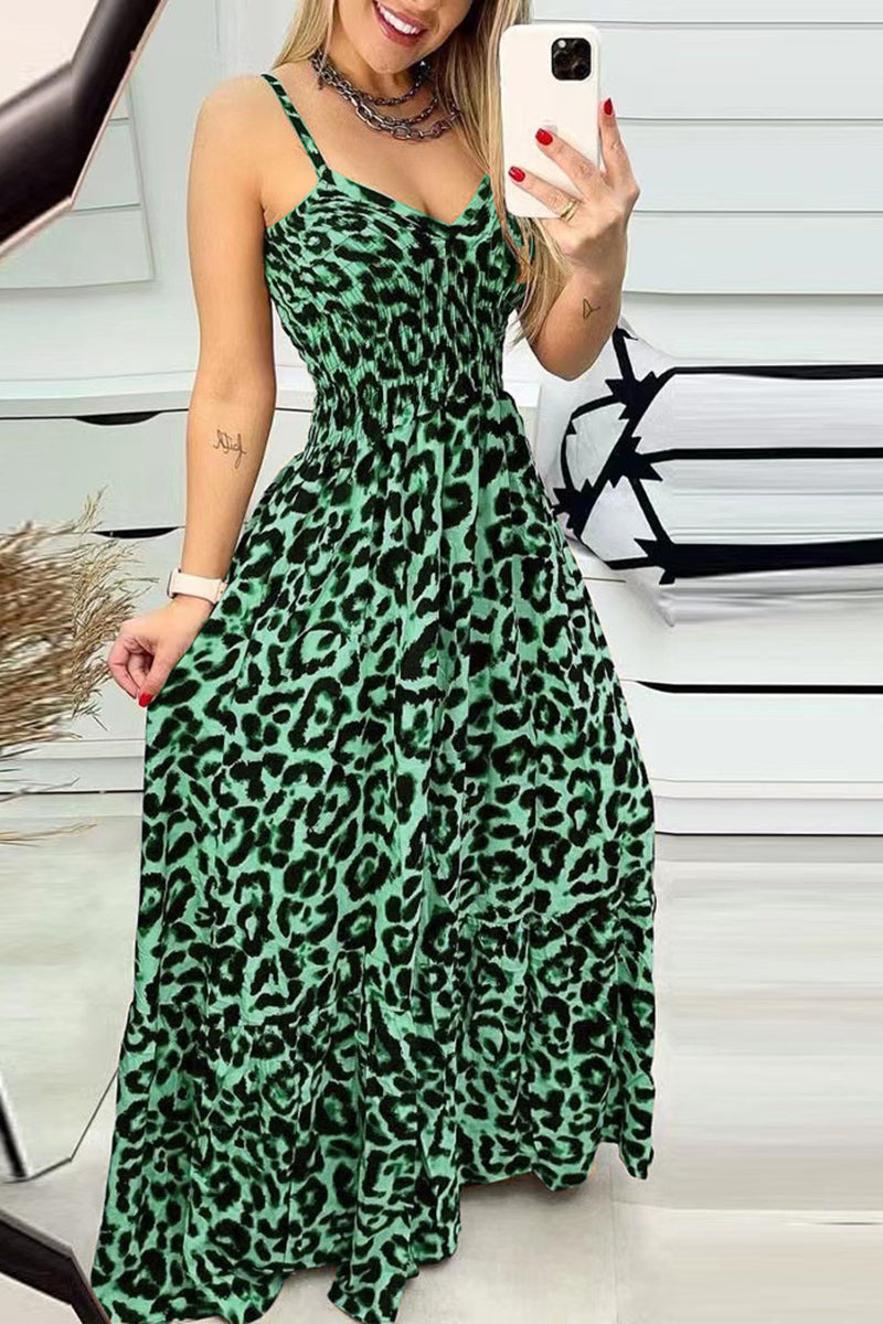 Leopard Print Maxi Dress