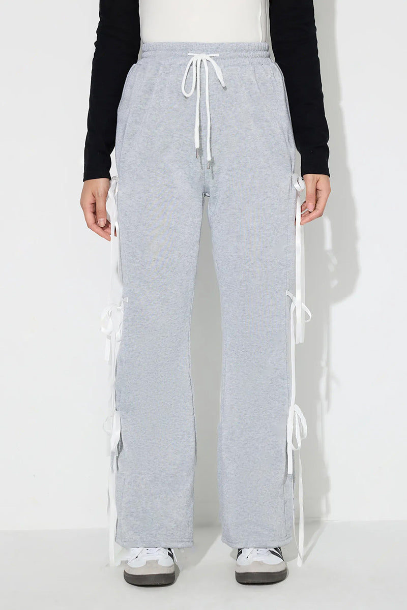 Drawstring Wide-Leg Joggers