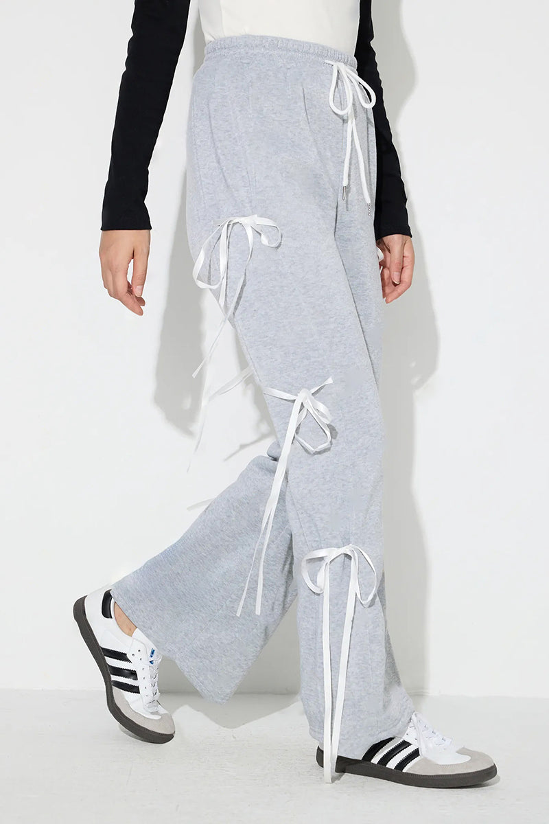 Drawstring Wide-Leg Joggers