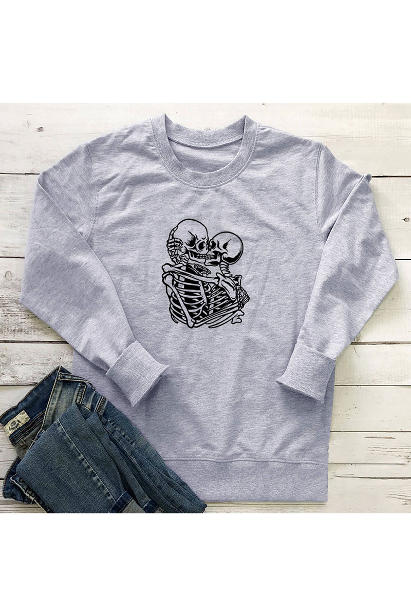 Skeleton Graphic Casual Top