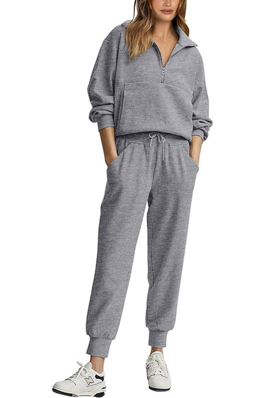 Quarter-Zip Jogger Set