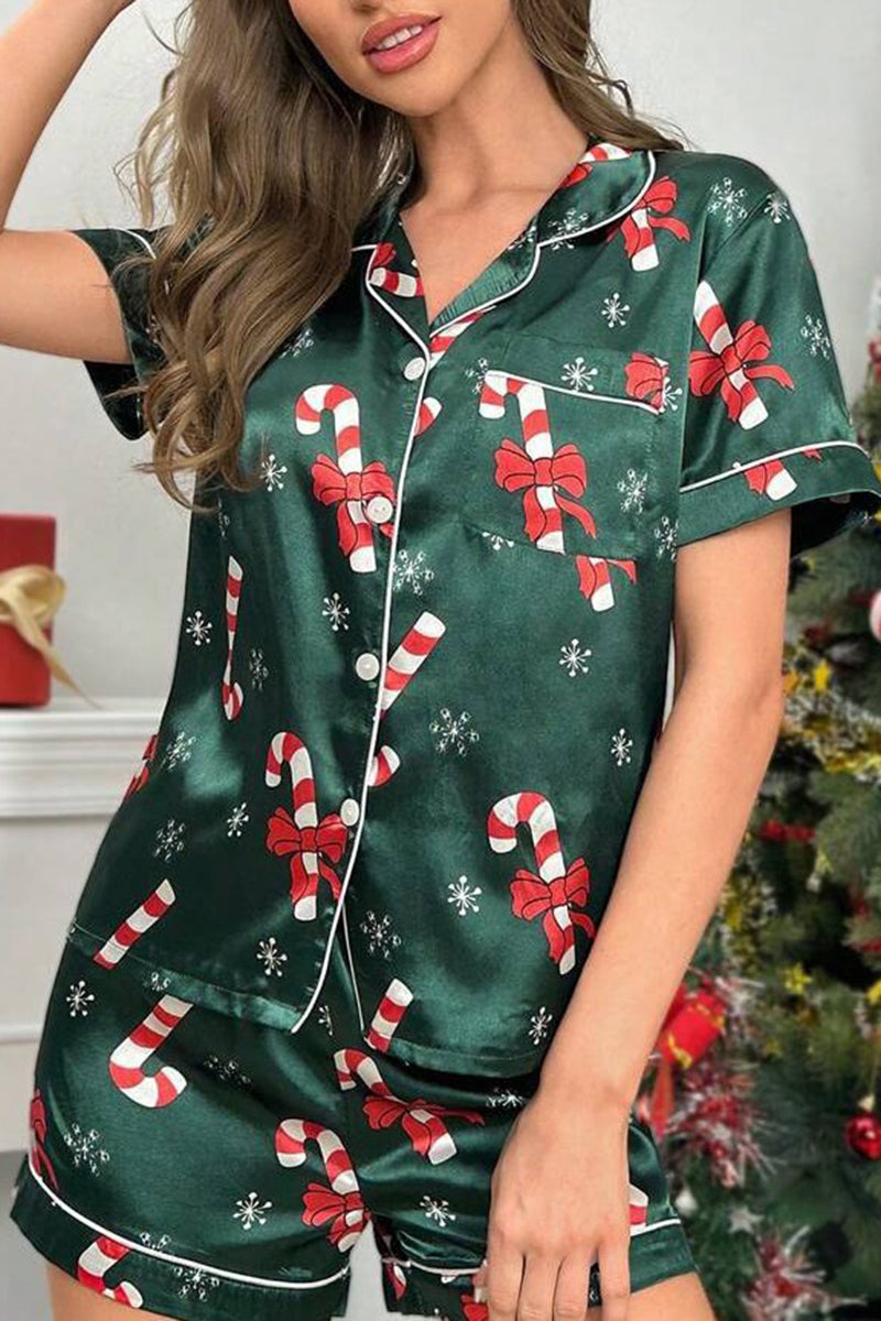 Holiday Print Pajama Set