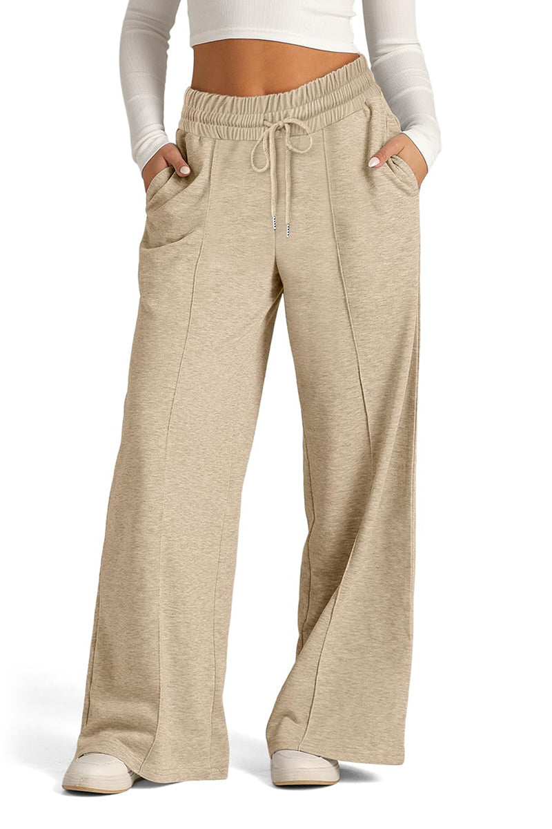 Wide-Leg Drawstring Lounge Pants