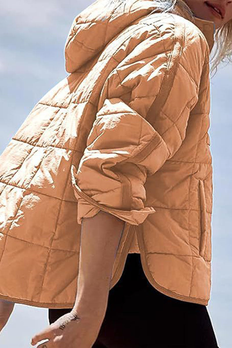 Solid Hoodie Coat