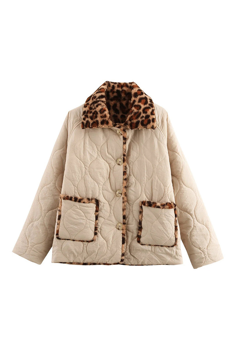 Animal Print Reversible Quilted Jacket