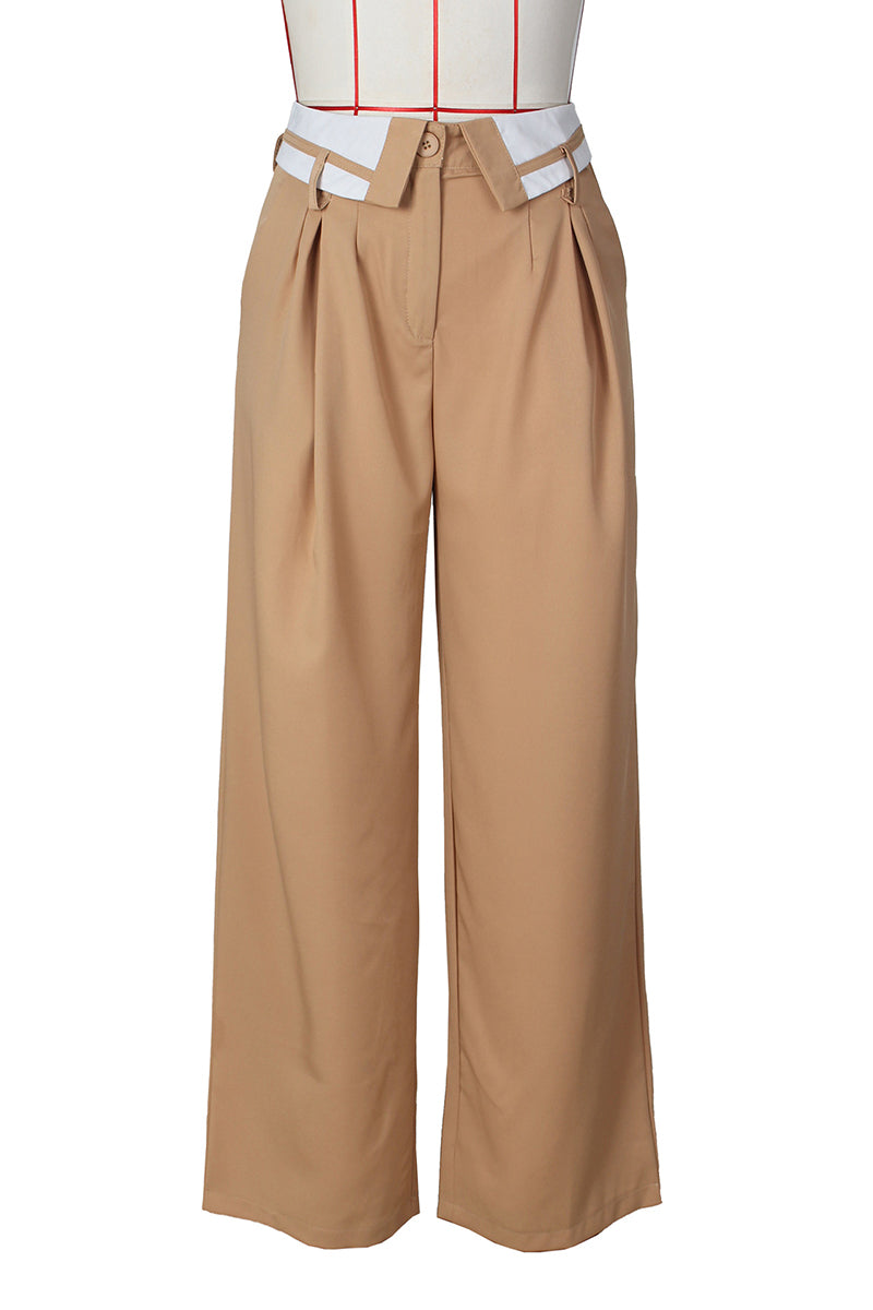 Wide-Leg Trouser Pants