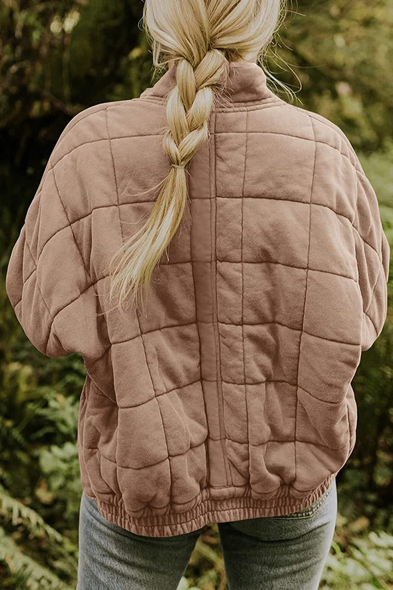 Quilted Zip-Up Jacket