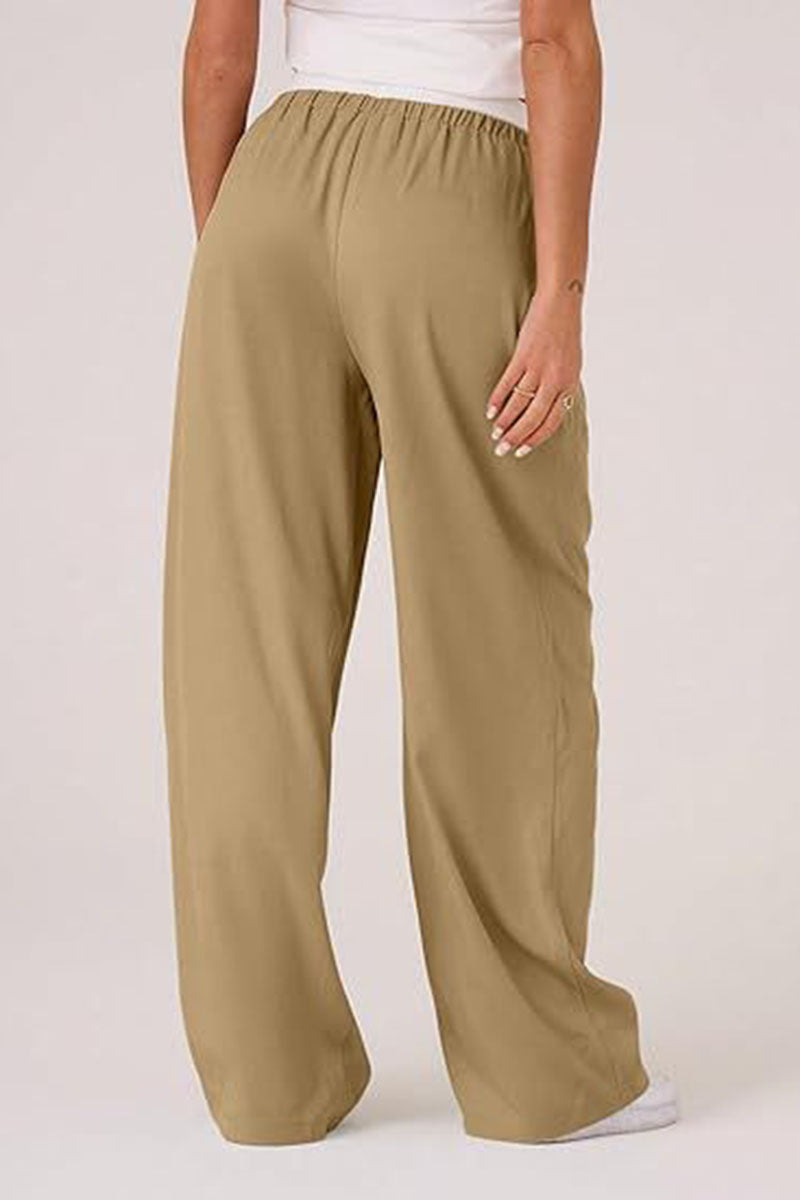 Casual Wide-Leg Drawstring Lounge Pants