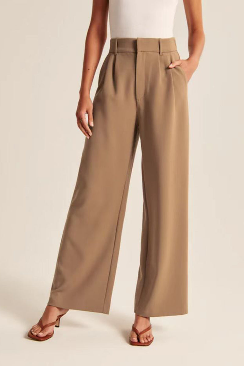 High-Rise Wide-Leg Trousers