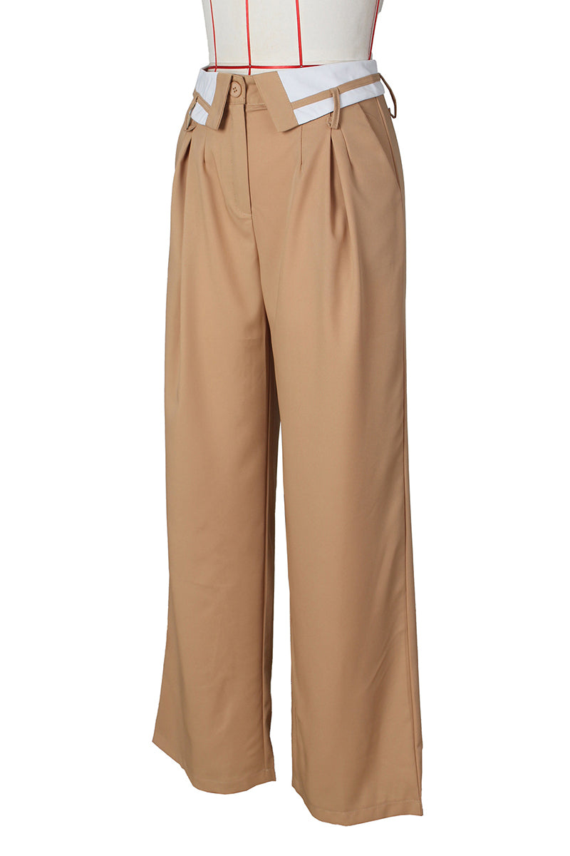 Wide-Leg Trouser Pants