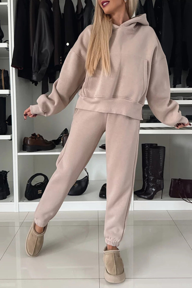 Relaxed Fit Hoodie and Jogger Set