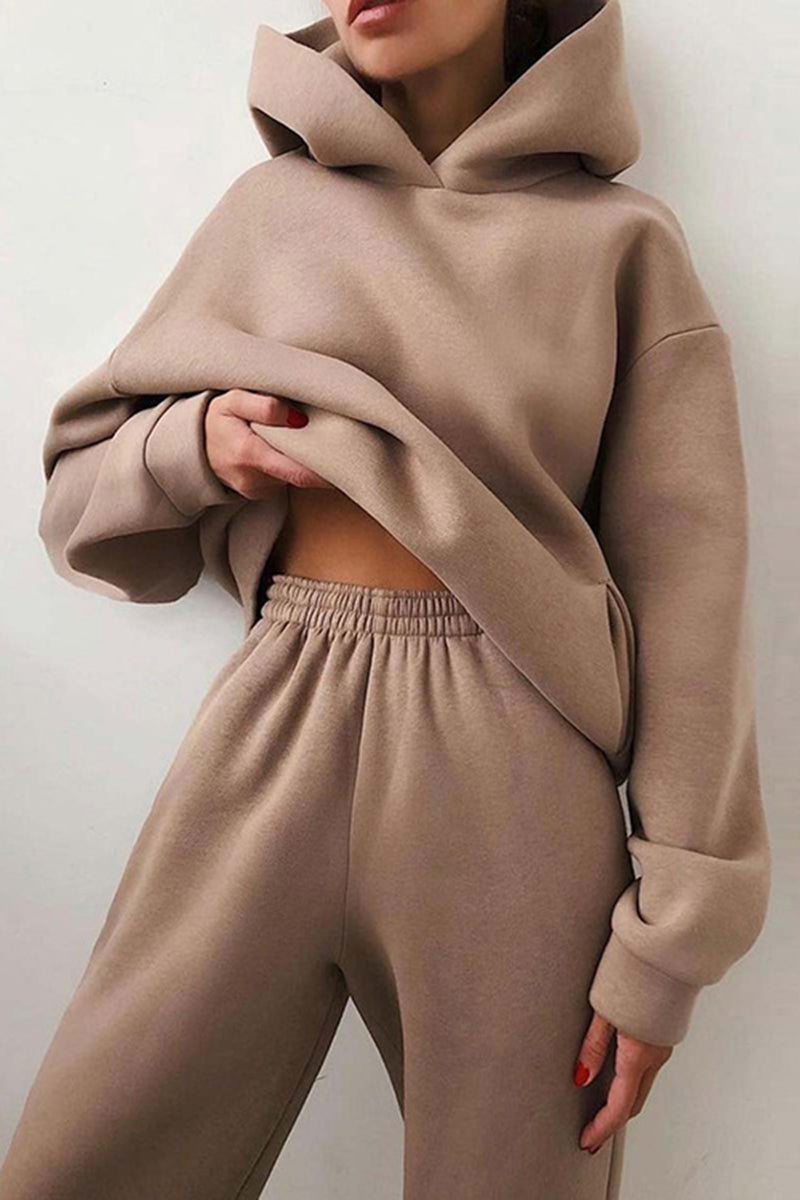 Relaxed Hoodie and Joggers Lounge Set