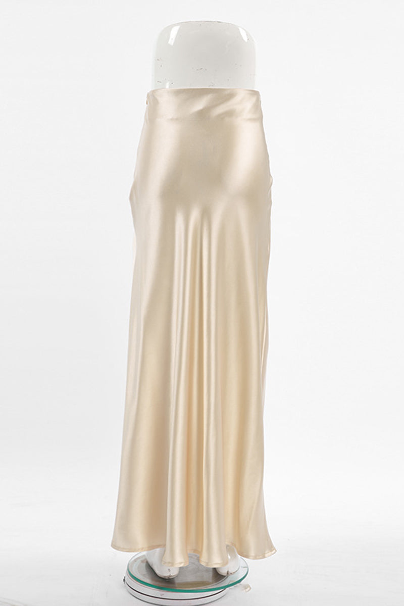 Satin Midi Skirt