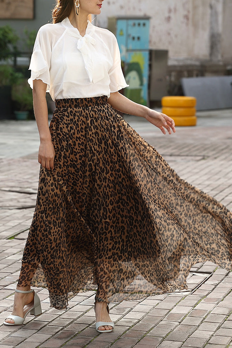 Leopard Print Skirt