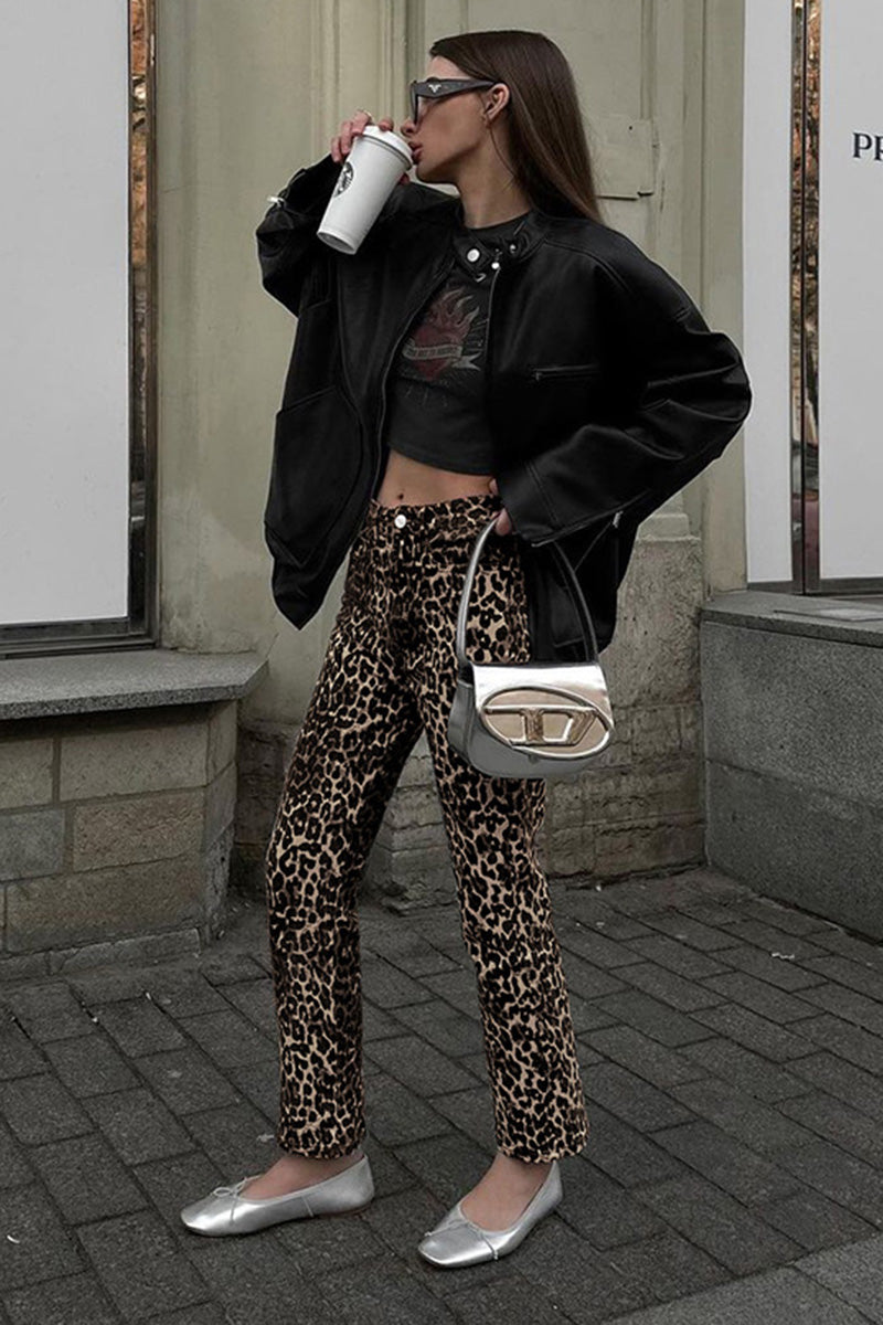 Leopard Print Pants