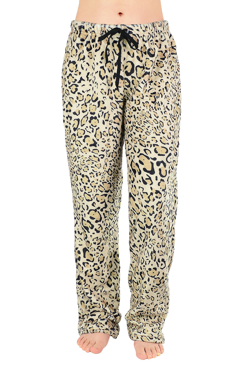 Drawstring Pattern Print Lounge Pants