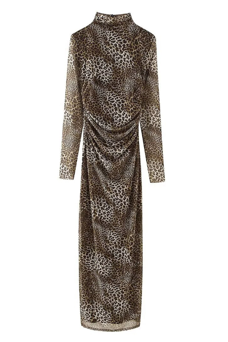 Leopard Print Maxi Dress