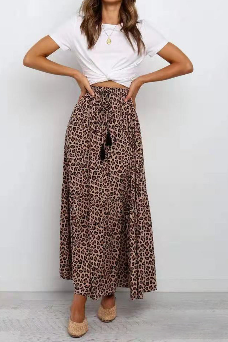 Leopard Print Skirt