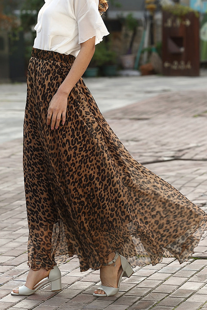 Leopard Print Skirt